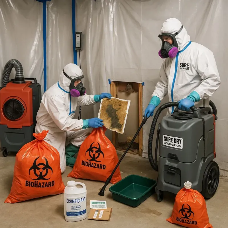Contaminated Water Handling Protocols process in Mathews, LA